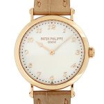 Patek Philippe - Ladies Calatrava| PATEK PHILIPPE| 7200R - 001| RG ivory clock automatic winding leather| Unused item|