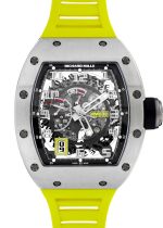 RICHERMILL - Automatic Declutchable Rotor| RICHARD MILLE| RM030| TI Skeleton Clock Automatic Winding Rubber| Middle Ages|