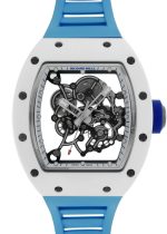 Richard Mill - Japan Blue| RICHARD MILLE| RM055| ATZ / TI Skeleton Dial Hand Winding Rubber| Limited to 40| Middle Ages| - Image 2