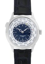 Patek Philippe - World Time Special Edition| PATEK PHILIPPE| 5230G - 010| WG Blue Clock Automatic Winding Leather| NY300 limited| Commissions| Unused item|