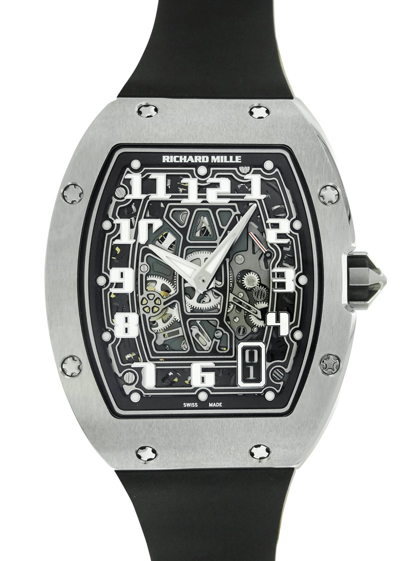 Richards Mill - Automatic Extra Flat| by Richard Mille| RM67 - 01| TI Skeleton Clock Automatic Winding Rubber| Unused item| Richards Mill - Automatic Extra Flat| by Richard Mille| RM67 - 01| TI Skeleton Clock Automatic Winding Rubber| Unused item| - Image 1