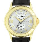 Patek Philippe - Calatrava Travel Time| PATEK PHILIPPE| 5134 J - 011| YG Silver Clock Automatic Leather| Middle Ages|