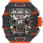 Richard Mill - Automatic Flyback Chronograph McLaren| by Richard Mille| RM11 - 03 MCL| Carbon TPT Skeleton Dial Autowinding Rubber|