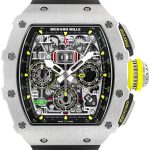 Richards Mill - Automatic Flyback Chronograph| by Richard Mille| RM11 - 03| TI Skeleton Clock Automatic Winding Rubber| Commissions| Unused item|