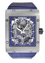 Richards Mill - Automatic Extra Flat| RICHARD MILLE| RM016| TI Skeleton Clock Automatic Leather| Middle Ages|