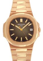 Patek Philippe - Nautilus| PATEK PHILIPPE| 5711 / 1R - 001| RG Brown Clock Automatic Winding Bracelet| Commissions| Middle Ages|