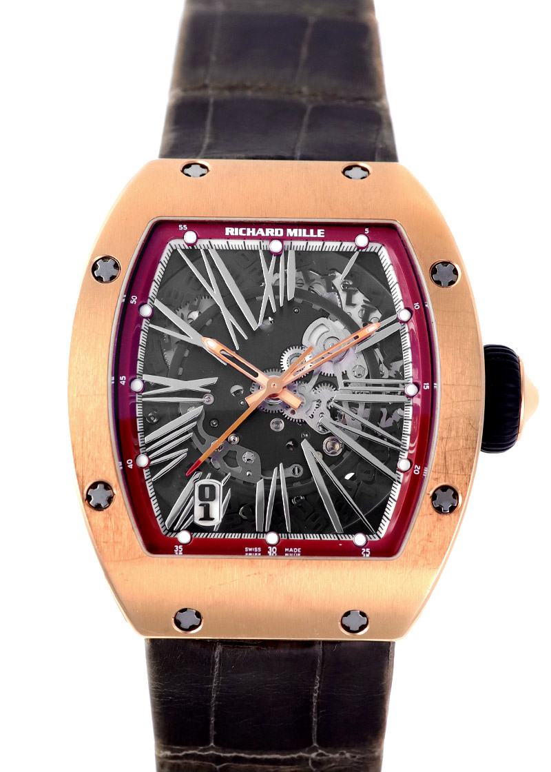 Richards Mill - Automatic| RICHARD MILLE| RM023| RG Skeleton Clock Automatic Leather| Middle Ages Richards Mill - Automatic| RICHARD MILLE| RM023| RG Skeleton Clock Automatic Leather| Middle Ages - Image 1
