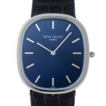 Patek Philippe - Golden Ellips| PATEK PHILIPPE| 5738P - 001| PT Blue Dial Automatic Winding Leather| Middle Ages|