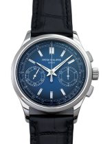 Patek Philippe - Complications Chronograph| PATEK PHILIPPE| 5170P - 001| PT Blue / Diamond Clock Hand Winding Leather| Commissions| Middle Ages|