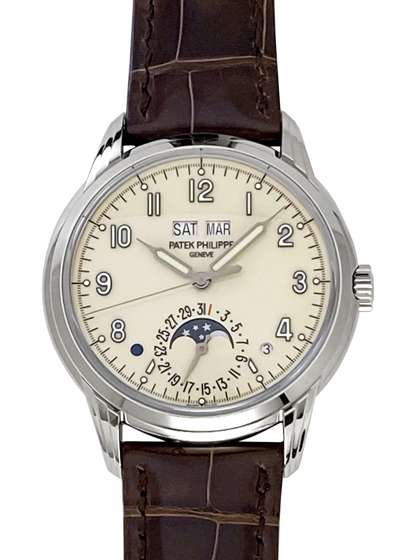 Patek Philippe - Grand Complication Perpetual Calendar| PATEK PHILIPPE| 5320G - 001| WG ivory clock automatic winding leather| Commissions| Middle Ages| Patek Philippe - Grand Complication Perpetual Calendar| PATEK PHILIPPE| 5320G - 001| WG ivory clock automatic winding leather| Commissions| Middle Ages| - Image 1