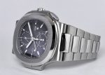 Patek Philippe - Nautilus Travel Time Chronograph| PATEK PHILIPPE| 5990 / 1A - 001| SS Black Clock Automatic Winding Bracelet| Commissions| Middle Ages - Image 5