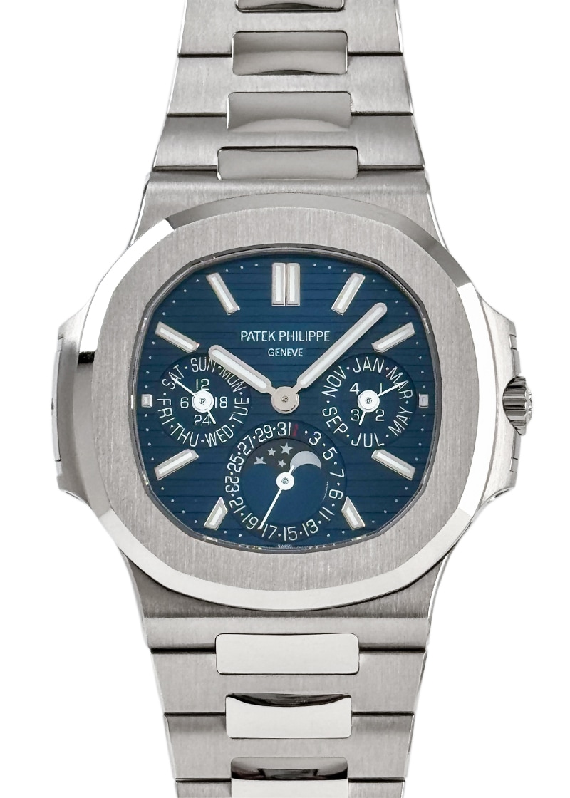 Patek Philippe - Nautilus Perpetual Calendar| PATEK PHILIPPE| 5740 / 1G-001| WG Blue Clock Automatic Winding Bracelet| Commissions| Unused item Patek Philippe - Nautilus Perpetual Calendar| PATEK PHILIPPE| 5740 / 1G-001| WG Blue Clock Automatic Winding Bracelet| Commissions| Unused item - Image 1