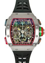 Richards Mill - Automatic Split Second Chronograph| RICHARD MILLE| RM65 - 01| TI Skeleton Clock Automatic Winding Rubber| Middle Ages