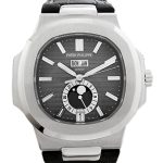 Patek Philippe - Nautilus Annual Calendar| PATEK PHILIPPE| 5726A - 001| SS Black Dial Automatic Winding Leather