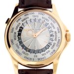 Patek Philippe - World Time| PATEK PHILIPPE| 5130R - 018| RG Silver Clock Automatic Leather