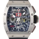 Richard Mill - Automatic Flyback Chronograph Felipe Massa| RICHARD MILLE| RM011| TI Skeleton Clock Automatic Winding Rubber