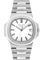 Patek Philippe - Nautilus| PATEK PHILIPPE| 5711 / 1A - 011| SS White Dial Automatic Winding Bracelet| Unused item|