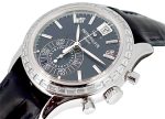 Patek Philippe - Annual Calendar Chronographs Diamond Bezel| PATEK PHILIPPE| 5961P| PT Blue Clock Automatic Winding Leather - Image 2