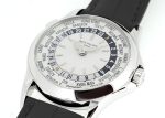 Patek Philippe - World Time| PATEK PHILIPPE| 5110G - 001| WG Silver Clock Automatic Leather| Middle Ages| - Image 2