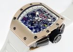 Richard Mill - Automatic Flyback Chronograph Felipe Massa| RICHARD MILLE| RM011 AJ RG| PG & TI Skeleton Dial Automatic Winding Rubber| Middle Ages| - Image 2