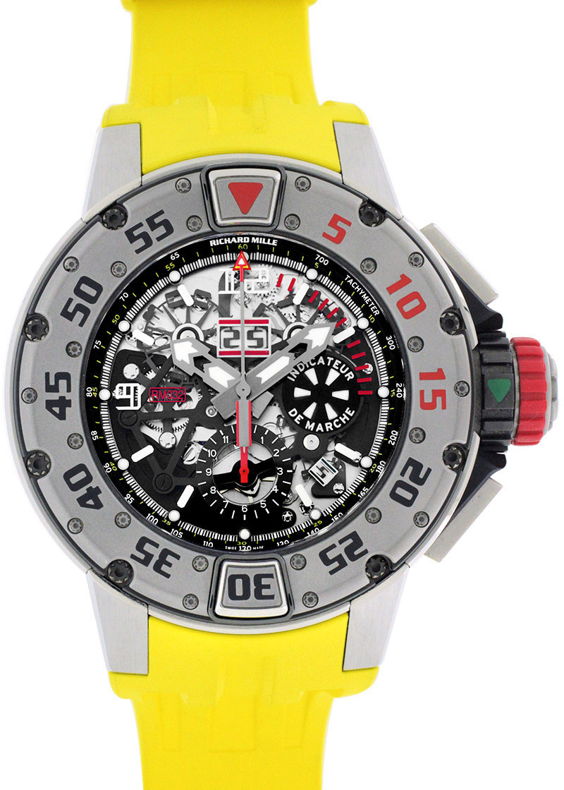 Richards Mill - Automatic Chronograph Diver| RICHARD MILLE| RM032| TI Skeleton Clock Automatic Winding Rubber| Middle Ages| Richards Mill - Automatic Chronograph Diver| RICHARD MILLE| RM032| TI Skeleton Clock Automatic Winding Rubber| Middle Ages| - Image 1