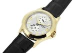 Patek Philippe - Calatrava Travel Time| PATEK PHILIPPE| 5134 J - 011| YG Silver Clock Automatic Leather| Middle Ages| - Image 2
