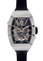 Richards Mill - Automatic| RICHARD MILLE| RM037| TI Skeleton Clock Automatic Winding Rubber| Commissions| Middle Ages|