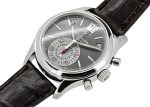 Patek Philippe - Annual Calendar Chronographs| PATEK PHILIPPE| 5960P - 001| PT Gray Clock Dial Automatic Leather| Middle Ages| - Image 2