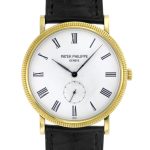 Patek Philippe - Calatrava| PATEK PHILIPPE| 5119J - 001| YG White Clock Hand Winding Leather| Unused item|