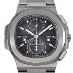 Patek Philippe - Nautilus Travel Time Chronograph| PATEK PHILIPPE| 5990 / 1A - 001| SS Black Clock Automatic Winding Bracelet| Commissions| Middle Ages