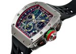 Richards Mill - Automatic Split Second Chronograph| RICHARD MILLE| RM65 - 01| TI Skeleton Clock Automatic Winding Rubber| Middle Ages - Image 2