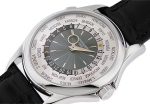 Patek Philippe - World Time| PATEK PHILIPPE| 5130P - 001| PT Silver / Blue Dial Automatic Winding Leather - Image 2