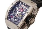Richard Mill - Automatic Flyback Chronograph Felipe Massa| RICHARD MILLE| RM011| TI Skeleton Clock Automatic Winding Rubber - Image 2