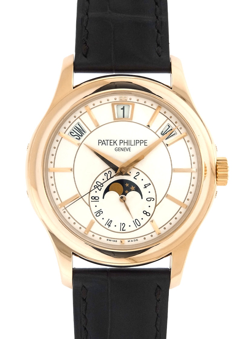 Patek Philippe - Annual Calendar| PATEK PHILIPPE| 5205R - 001| RG White Clock Automatic Leather| Middle Ages| Patek Philippe - Annual Calendar| PATEK PHILIPPE| 5205R - 001| RG White Clock Automatic Leather| Middle Ages| - Image 1