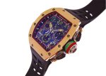 Richards Mill - Automatic Split Second Chronograph| RICHARD MILLE| RM65 - 01| RG / Carbon TPT Skeleton Dial Automatic Winding Rubber - Image 2