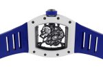 Richard Mill - Japan Blue| by Richard Mille| RM055| ATZ / TI Skeleton Dial Hand Winding Rubber| Japan limited to 40 copies| - Image 4