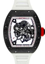 Richard Mill - Japan Red Carbon| by Richard Mille| RM055 Skeleton Clock Hand Winding Rubber| Japan Limited to 50 copies|