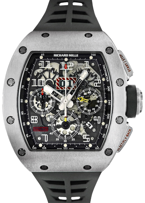Richard Mill - Automatic Flyback Chronograph Felipe Massa| RICHARD MILLE| RM011| TI Skeleton Clock Automatic Winding Rubber| Commissions| Middle Ages| Richard Mill - Automatic Flyback Chronograph Felipe Massa| RICHARD MILLE| RM011| TI Skeleton Clock Automatic Winding Rubber| Commissions| Middle Ages| - Image 1