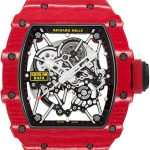 Richard Mill - Rafael Nadal Automatic| by Richard Mille| RM035 - 02| TPT / Carbon Skeleton Dial Automatic Winding Rubber|