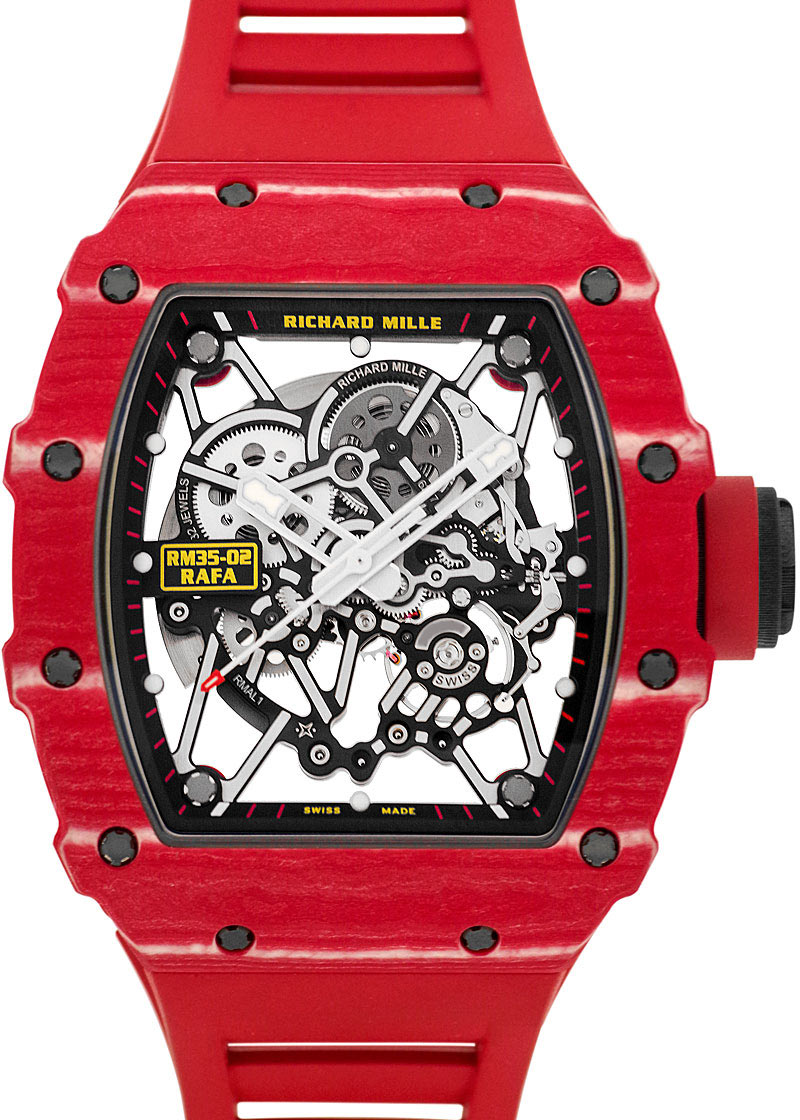 Richard Mill - Rafael Nadal Automatic| by Richard Mille| RM035 - 02| TPT / Carbon Skeleton Dial Automatic Winding Rubber| Richard Mill - Rafael Nadal Automatic| by Richard Mille| RM035 - 02| TPT / Carbon Skeleton Dial Automatic Winding Rubber| - Image 1