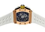 Richards Mill - RM11 - 03 Automatic Flyback Chronograph Bezel Dial| RICHARD MILLE| RM11 - 03| PG / TI Skeleton Dial Automatic Winding Rubber| Commissions| Middle Ages - Image 4