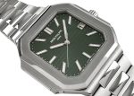 Patek Philippe - Cubitas| PATEK PHILIPPE| 5821 / 1A - 001| SS Olive Green Clock Automatic Winding Bracelet| Middle Ages - Image 5