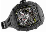 Richard Mill - Automatic Flyback Chronograph| by Richard Mille| RM11 - 03| Carbon TPT Skeleton Dial Autowinding Rubber| - Image 6