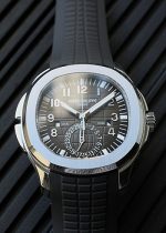 Patek Philippe - Aquanote Travel Time| PATEK PHILIPPE| 5164A - 001| SS Black Dial Automatic Rubber Winding| Unused item| - Image 7