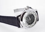 Patek Philippe - World Time| PATEK PHILIPPE| 5130P - 001| PT Silver / Blue Clock Automatic Leather| Middle Ages| - Image 5