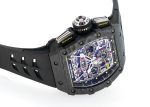 Richards Mill - Automatic Flyback Chronograph| RICHARD MILLE| RM11 - 03| Carbon TPT Skeleton Dial Automatic Winding Rubber Similar| Middle Ages| - Image 6