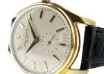Patek Philippe - 2526 Calatrava Tropical| PATEK PHILIPPE| YG ivory clock automatic winding leather| Made in 1956.| Commissions| Vintage| Middle Ages| - Image 6