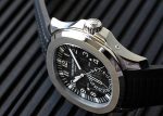 Patek Philippe - Aquanote Travel Time| PATEK PHILIPPE| 5164A - 001| SS Black Dial Automatic Rubber Winding - Image 8