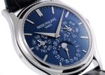 Patek Philippe - Grand Complication Perpetual Calendar Moon Phase| PATEK PHILIPPE| 5140P-001PT| Blue clock automatic winding leather| Middle Ages| - Image 7