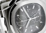 Patek Philippe - Nautilus Travel Time Chronograph| PATEK PHILIPPE| 5990 / 1A - 001| SS Black Clock Automatic Winding Bracelet| Unused item| - Image 7